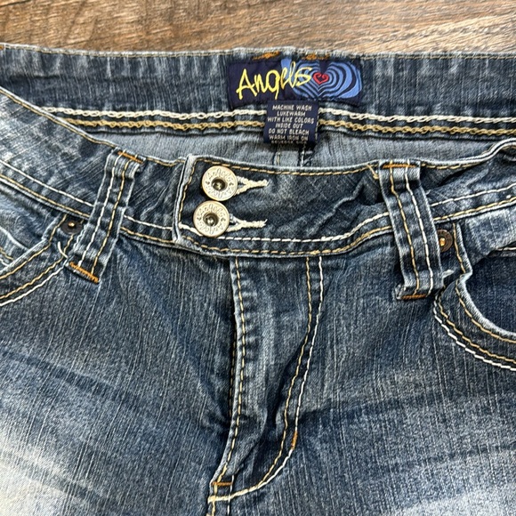 Angles Y2K vintage solid jeans size 13 double buttoned - Picture 5 of 10